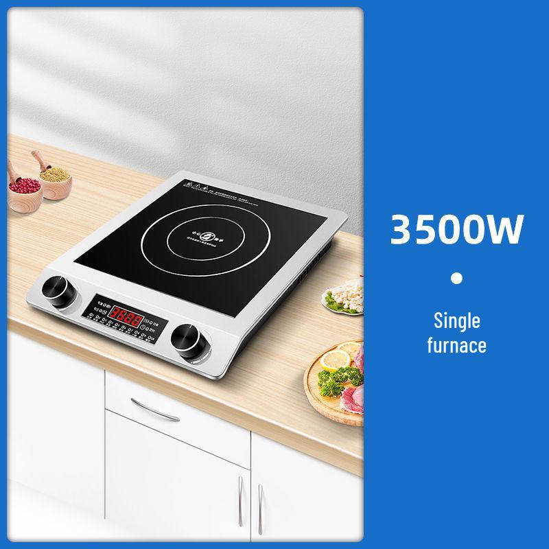 International 3500W Induction Cooker, 110V, EU/UK/US Standards, Commercial Flat and Concave Design