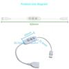 1 pièce 5V 2A Câble d'alimentation à gradation 10 niveaux Pour lampe à LED Câble de contrôle de vitesse 3 touches Interrupteurs variateurs USB