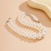 Exaggerated Pearl Choker: Multi-layer Versatile Beaded Necklace for Women