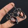Brown Mystic Topaz Earrings Gemstone Jewelry, 999 Copper Wire Wrapped Earrings, Handmade Beautiful Jewelry Earrings
