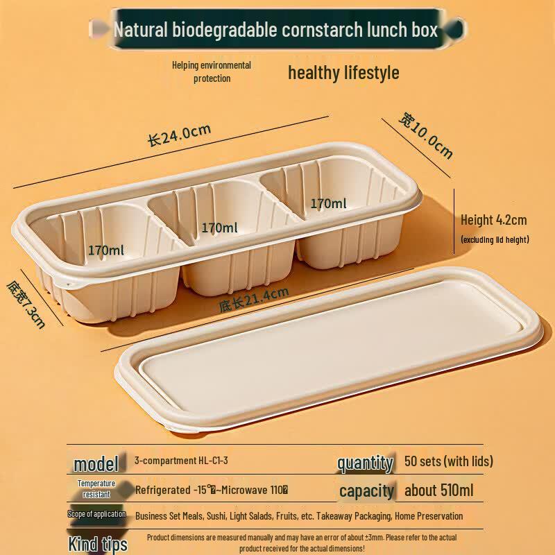 Degradable Corn Starch Disposable Food Container