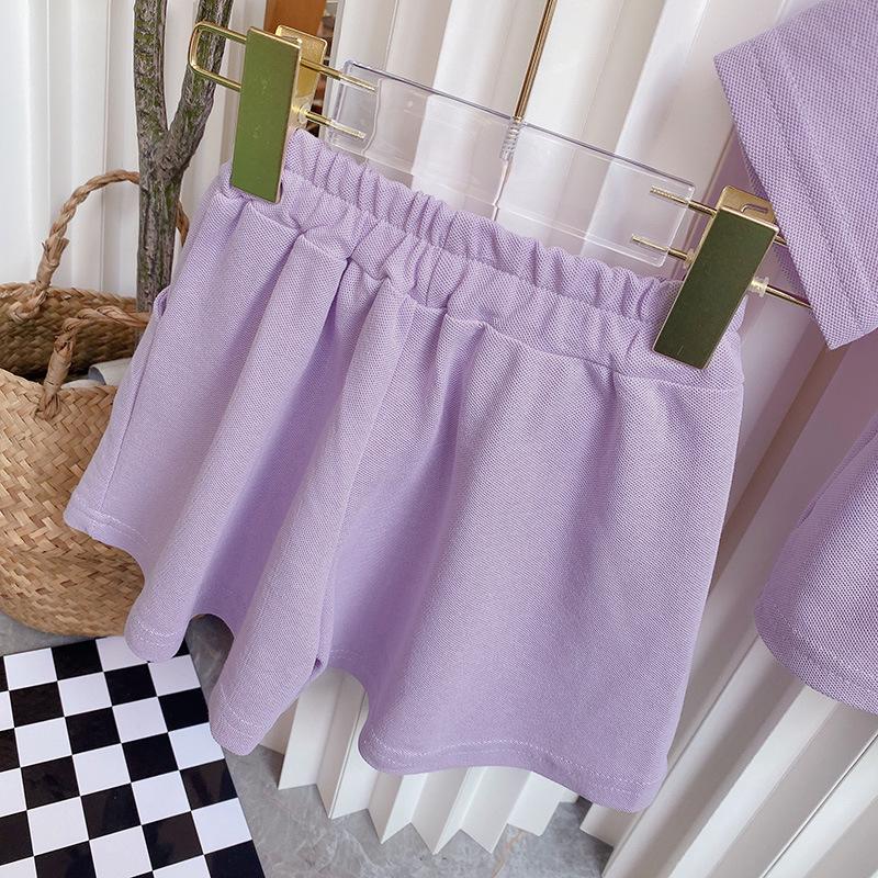 Fishy Fun Summer Wear: Baby Girl Short Sleeve Top + Shorts Set RX1107