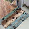 Beige Leopard Print with Art Welcome Welcome Mat Non‑Slip Rug for Unique and Modern Home Entryway