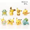 8Pcs/1Set Pocket Monsters Anime Figure Kawaii Pikachu Q Version In Disguise Action Figures PVC Collection Figure Dolls Toy Gift
