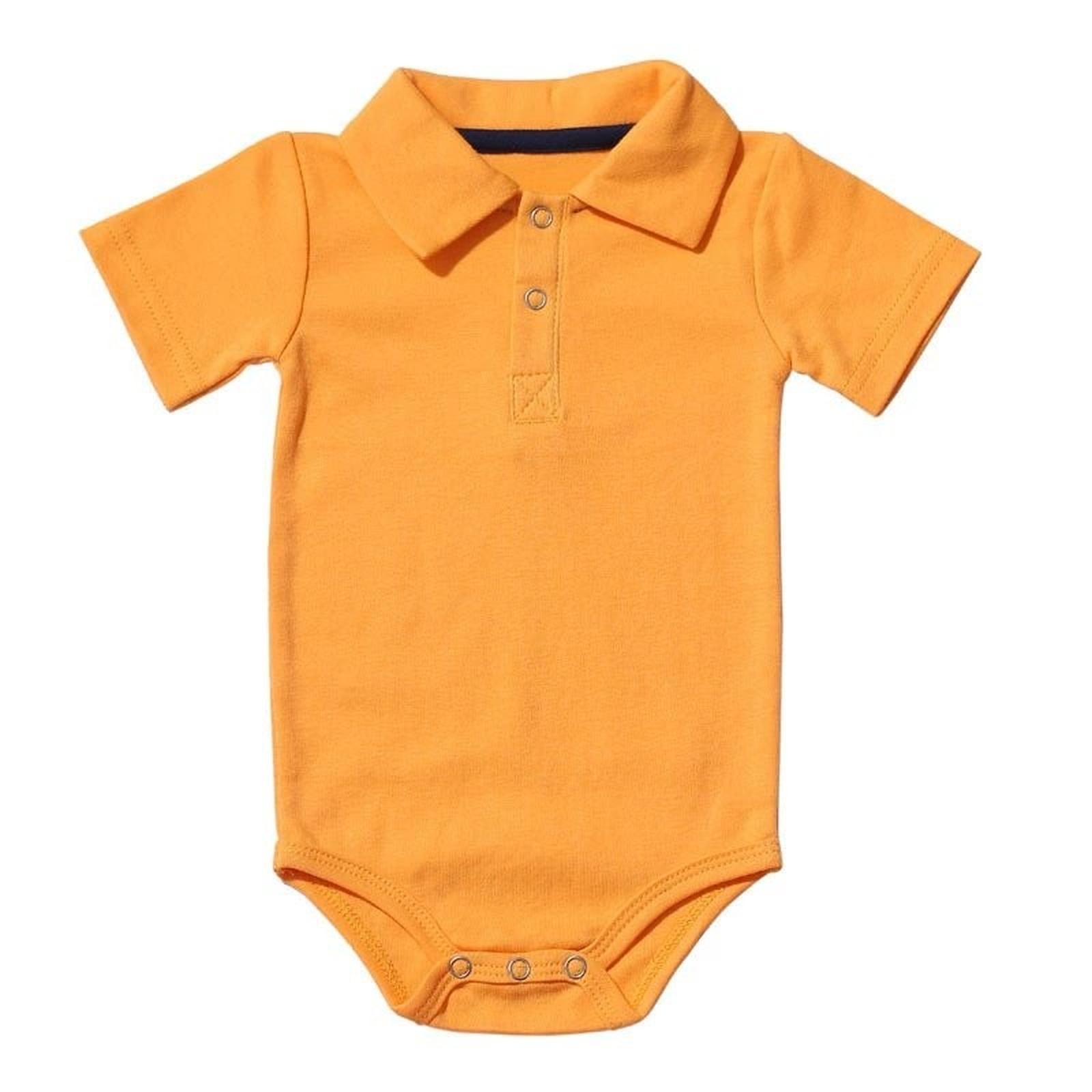 

Infant Toddler Girl Fashion Collar Onesie 12M жовтий