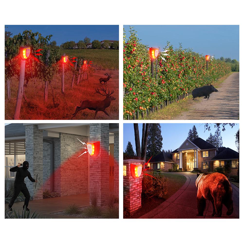 Alarmă Solară Sonoră și Luminoasă Senzor de Mișcare Alertă Sonoră 110DB Stroboscop Avertizare LED Sistem de Alarmă de Securitate pentru Casă