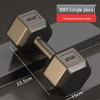 Hexagonal Rubber-Coated Dumbbell