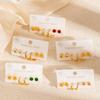 18K Gold-Plated Stainless Steel Stud Earrings for Women - Colorfast Titanium, European & American Design