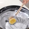 Dish Brush Ergonomic Wooden Handle Scrub Multi Use Lightweight for Counter