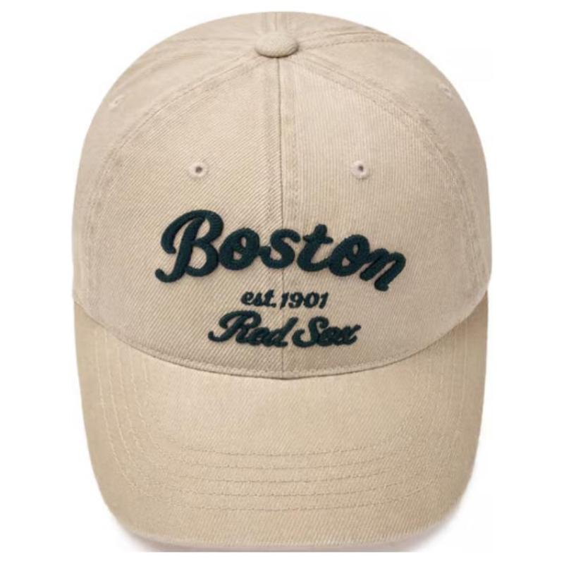 MLB Cotton Baseball Caps Unisex Light Beige Fashion 3ACPDS14N-43BGL