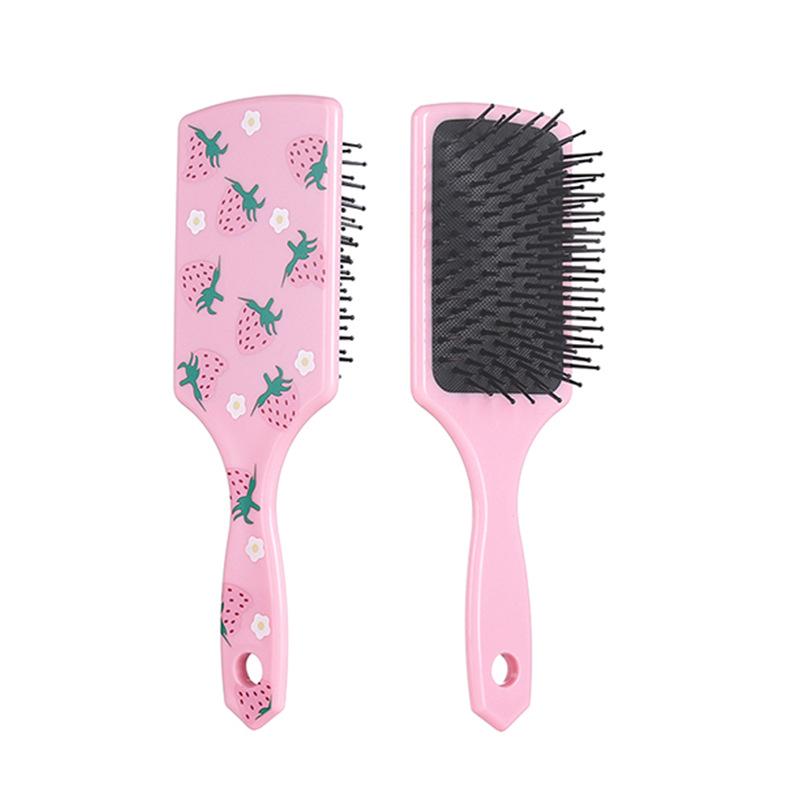 

Подушка Аэроподушка Массажная расческа для женских длинных, вьющихся или прямых волос – Пушистая укладка Большая лопатообразная щетка 24*7.5*3 cm чёрный