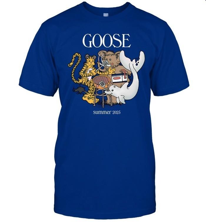

Goose Summer 2025 Tour T-Shirt – Blue Graphic Band Tee L