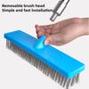 Stainless Steel Cleaning Brush Pebble Cleaning Brush Patio Pool Stone Tiles Cleaner Outdoor Scrubbing Brush