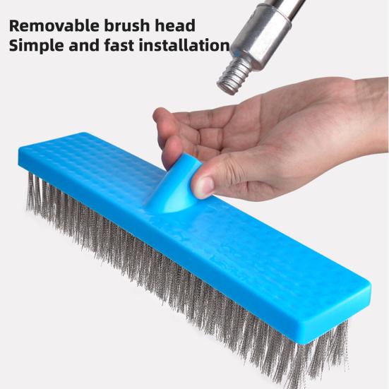 Stainless Cleaning Cleaner Brush Pebble Cleaning Steel Outdoor Scrubbing Brush