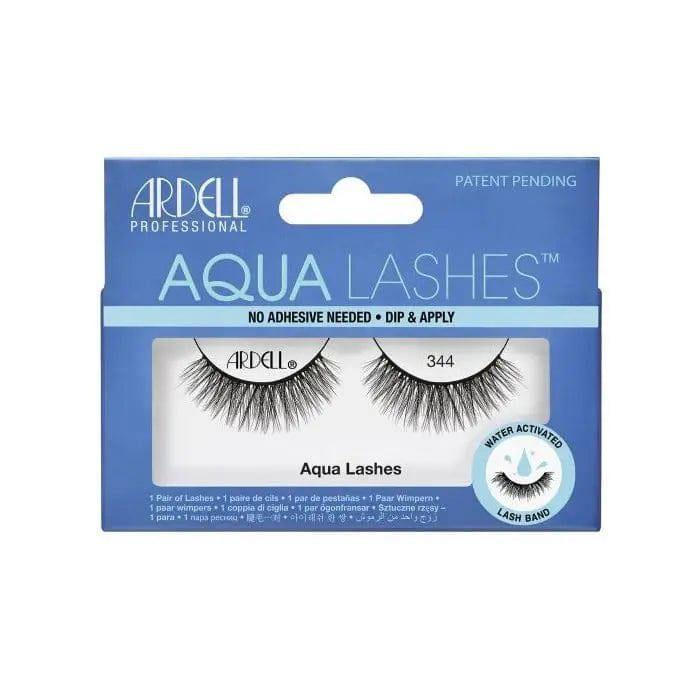 Falsche Wimpern - Ardell - Aqua Lashes 344 - Schwarz - Schnelle Anwendung ohne Kleber - Sanft zu den Augen