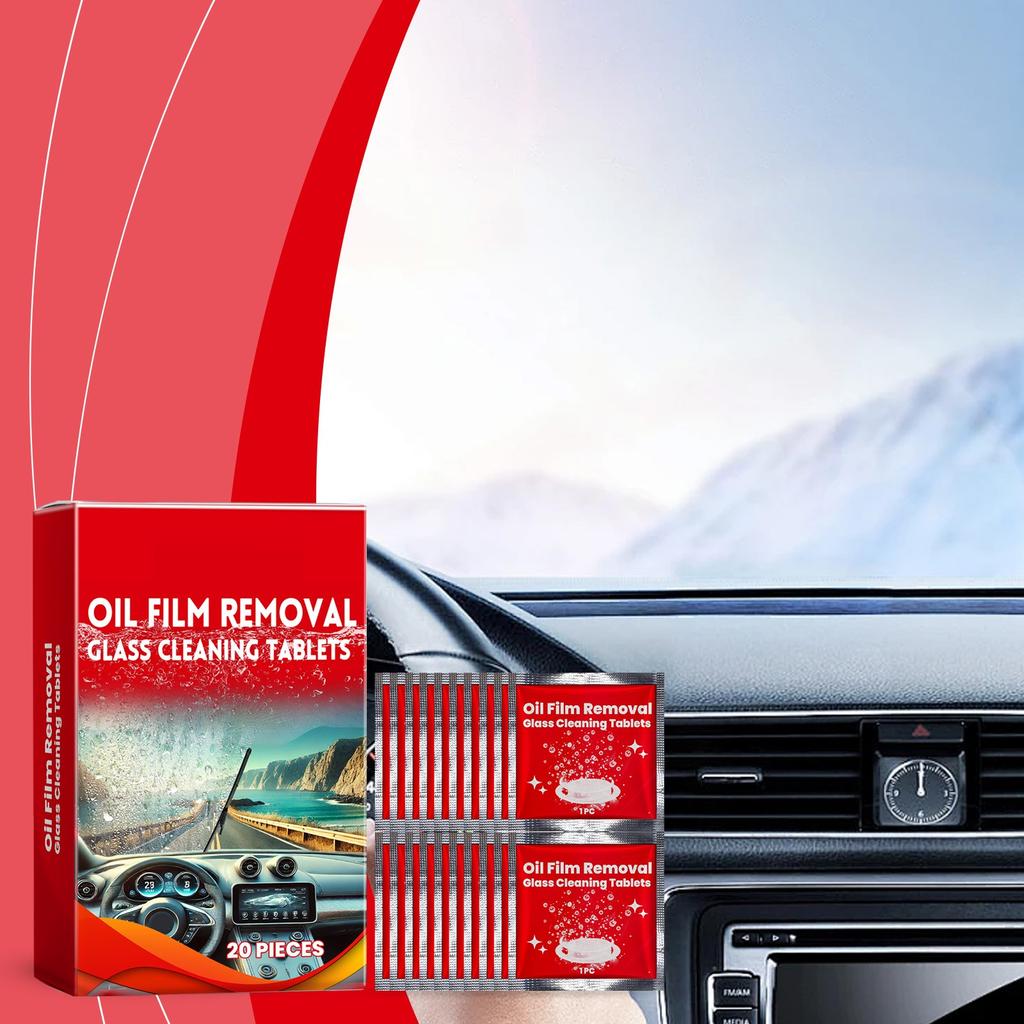 Car Wiper Oil Film Cleaning Tablets Car Windshield Cleaning Window Rainproof Cleaning Tablets