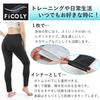FiCOLY Cropped Sauna Yoga Sauna Plus Women's Pants, Sweat-Reducing Leggings, High-Waisted, Sports, Suit, Washable, Sizes, FSPW-3 (Silver, 2XL)