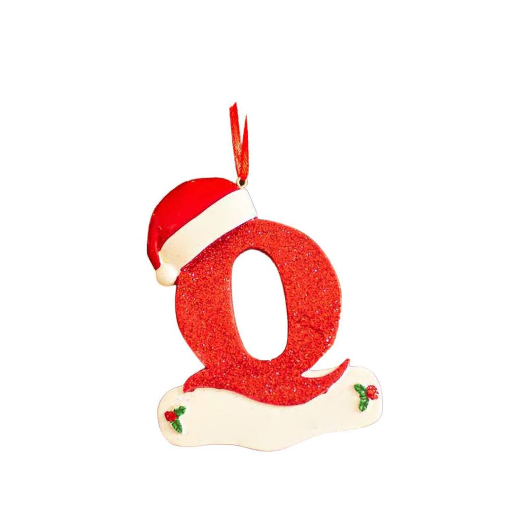 Creative Christmas Tree Decorations Unique Acrylic 26 Letters Alphabet Shaped Hanging Ornaments for Home and Car