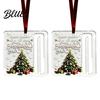 Christmas Tree Decorations Decor with Ornament Acrylic Gift Holder 2Pcs Cash Money Hanging Unique Holiday