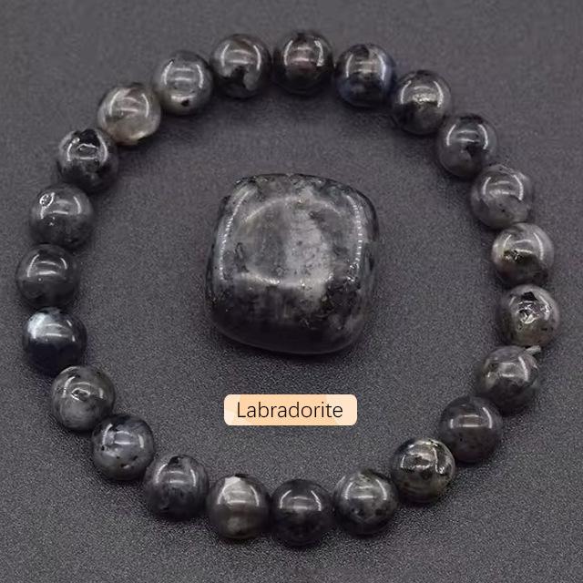 Festive Gifts Assorted Natural Stone Beaded Bracelet Set Crystal Fashion Jewelry For Men And Women Daily Wear Simple Versatile Accessory