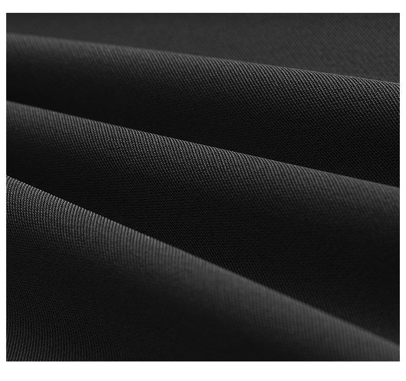 Black High-Waist A-Line Skirt for Women - Autumn 2023, Large Size, with Slit