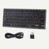 Amazon Basics Portable Wireless Keyboard for Slim Design with Desktop and x x Black Tablets, (Compatible PCs, Laptops, Smartphones, Tablets), 29.7cm