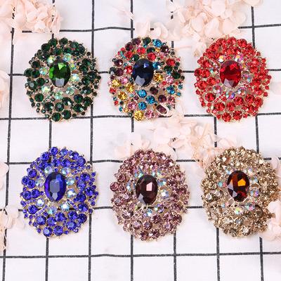 Exquisite große Kristall-Strass-Luxus-Glasbrosche High-End-Kleidungszubehör-Brosche