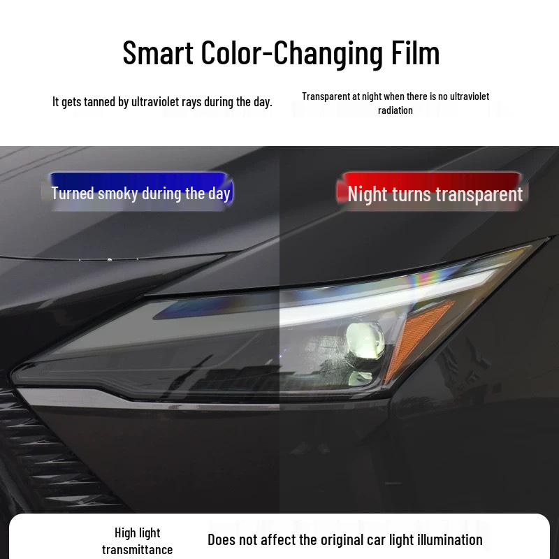 Transparent Smoked Protective Headlight Film for Lexus CT200, ES, RX, UX, IS, NX, LX
