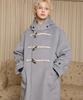 Waikei Oversized Duffle Long Coat Sky Blue