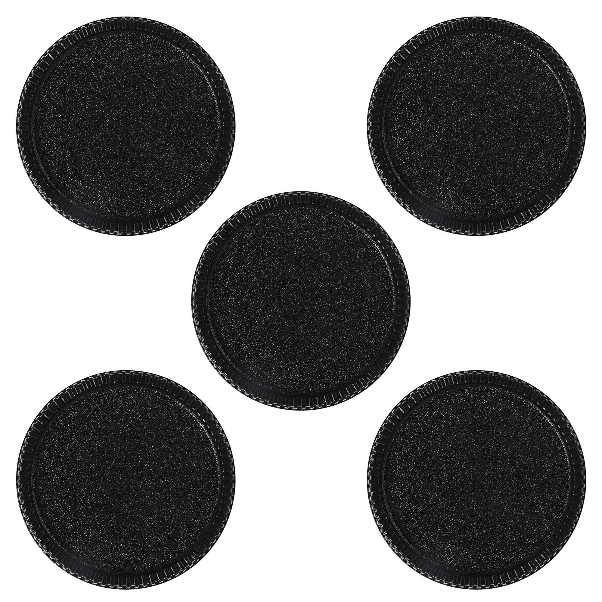 

Five rear lens caps for Nikon F mount