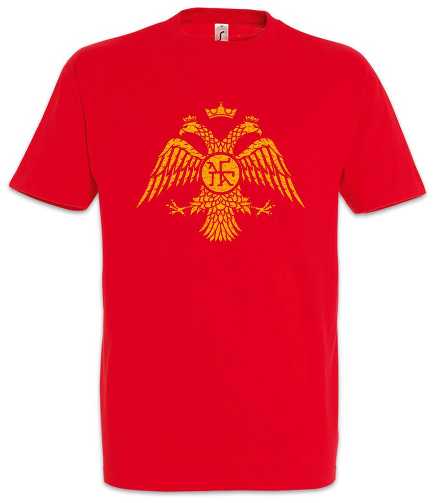 Byzanz Adler Fahne II T-Shirt Herren Damen T-Shirts Oberteil Römisches Reich Byzanz Römische Legion Symbol Zeichen Logo