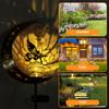 Solar Garden Lights Outdoor Moon Fairy Pentagram Glass Lights Waterproof White LED Iron Decorative Lights Pathway Butterfly