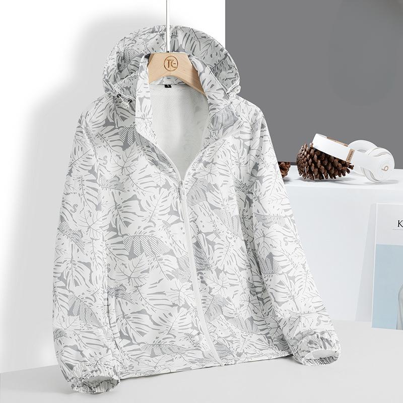 Spring and Autumn Printed Couple Casual Jacket Loose Jacket Jacket Men's Trend Hooded Top