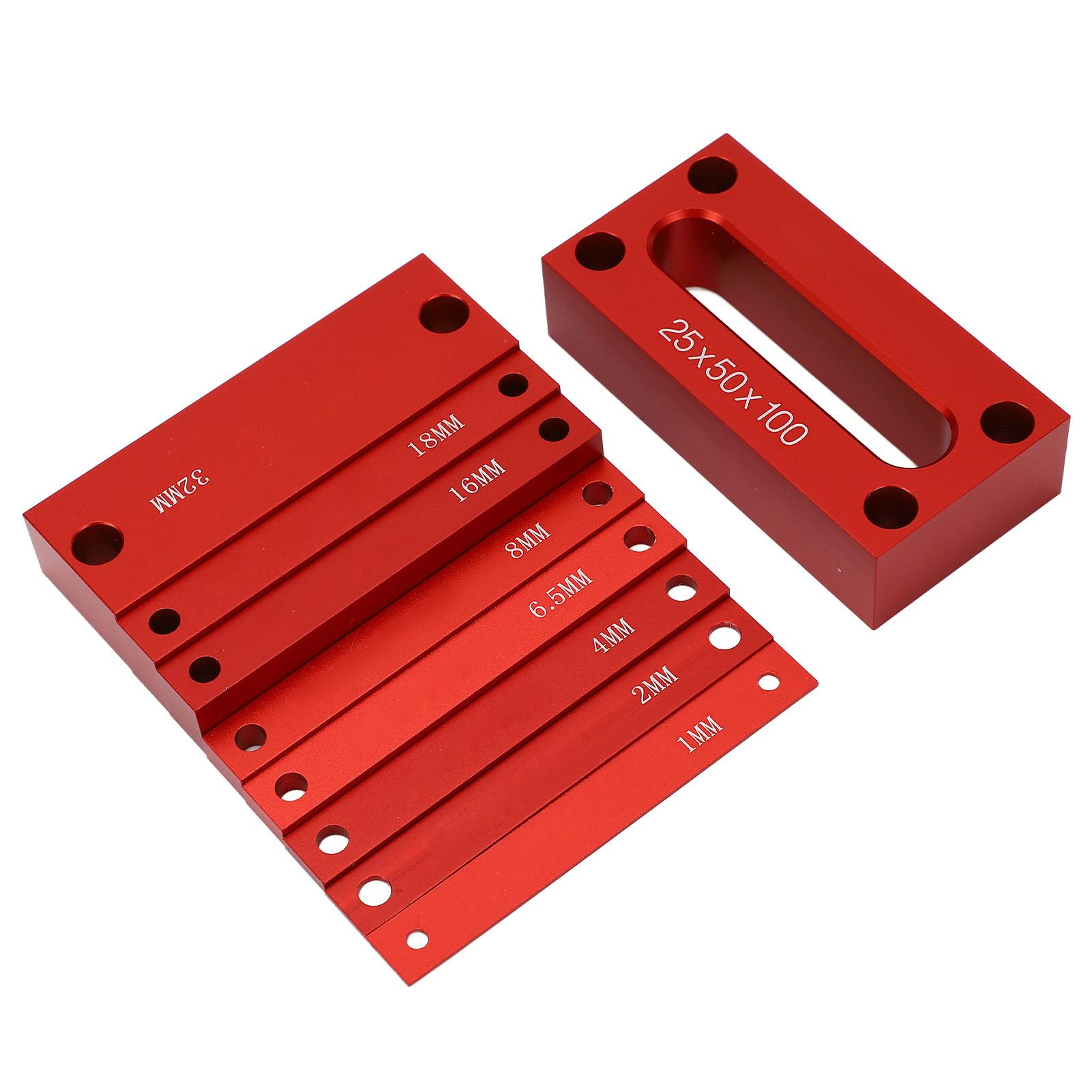 

9PCS Height Gauge Blocks Aluminum Alloy Woodworking Setup Bars for Milling Machine Table Saw