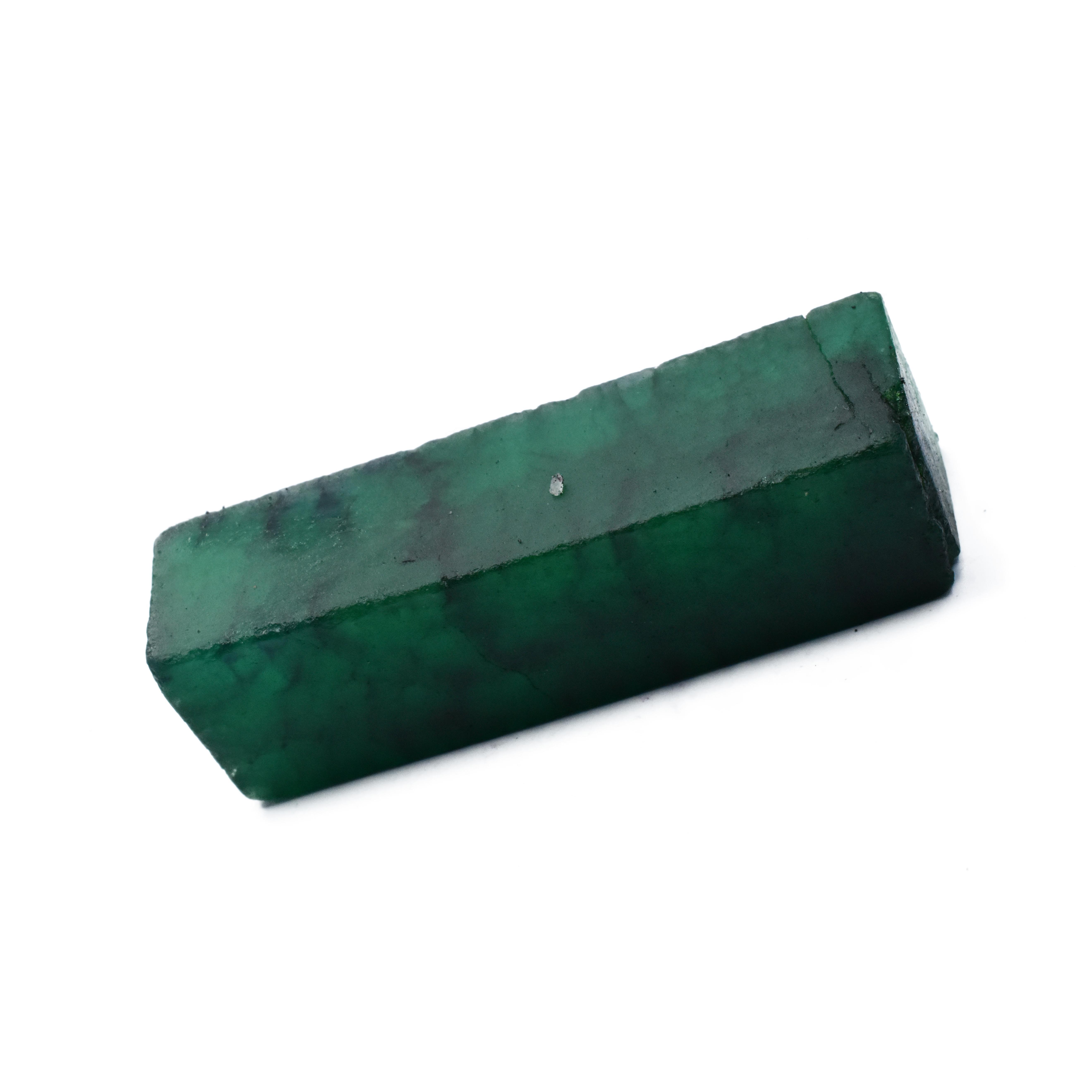 

Uncut Green Rough 300 Carat Natural Emerald Huge Size Loose Gemstone CERTIFIED Z-5767 75.15 mm approx зелений