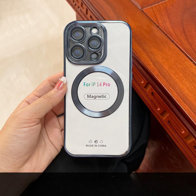 Suitable for Apple 16Pro Phone Cases: Magsafe, No Tail, 15 Magnetic, 13 with Lens Film, 14 Protective Case