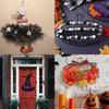 AD23-2PCS Halloween Pumpkin/Witch Hat Metal Wire For Halloween Christmas DIY Craft New Year Wall Door Decors