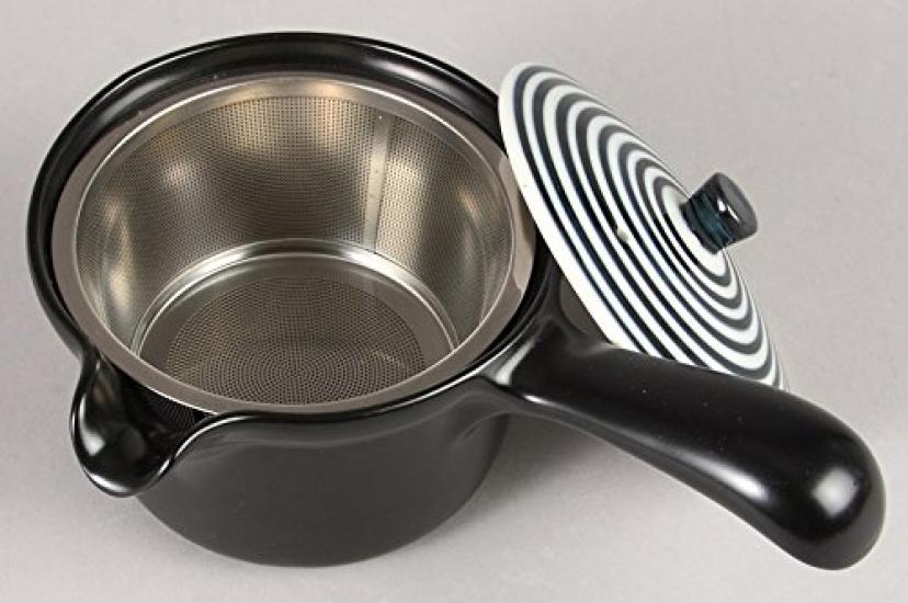 Hasamiyaki flat teapot Aikoma pattern super stainless steel tea Capacity 275ml Made in Japan 73551 (with strainer) approx.