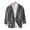Men's Retro Plus Size Casual Linen Blazer - Business Formal Loose Fit Jacket