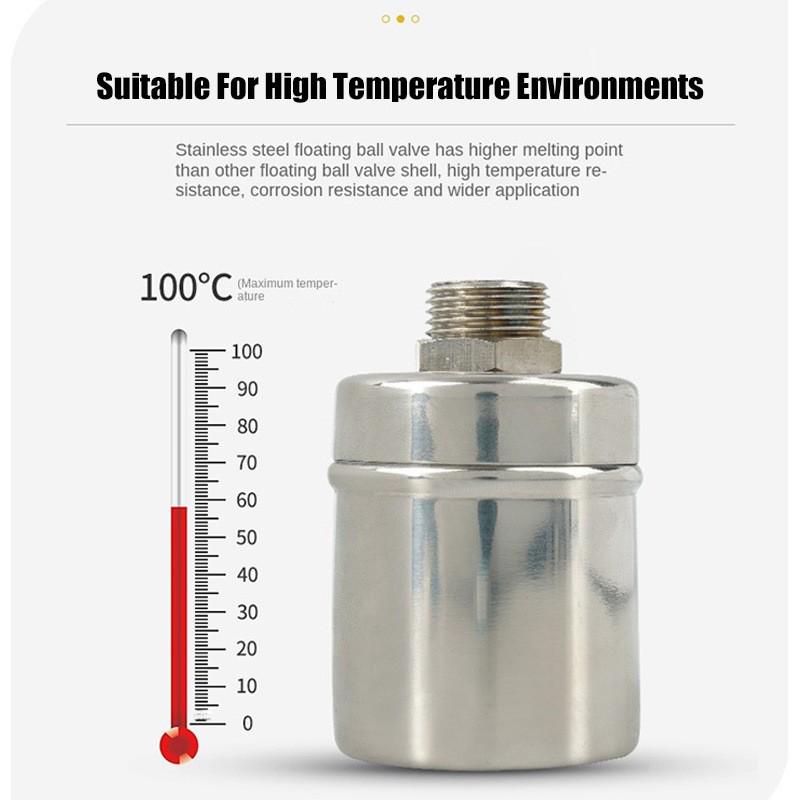 304 Stainless Steel Fully Automatic Water Level Control Float Valve Shut-off Switch