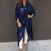 Summer Female Cardigan Top Fashion Women Thin Loose V-Neck Sunscreen Long Coat Streetwear for Daily Wear