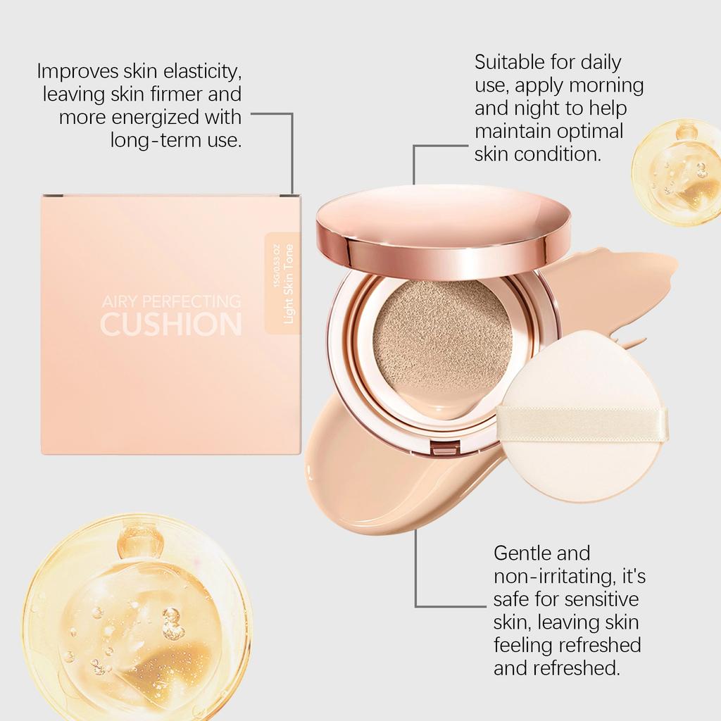 The Concealer Cushion Foundation Can Be Application And Is Suitable For All Skin Types. It Is A Concealer Cushion That Can Cover Any Marks.