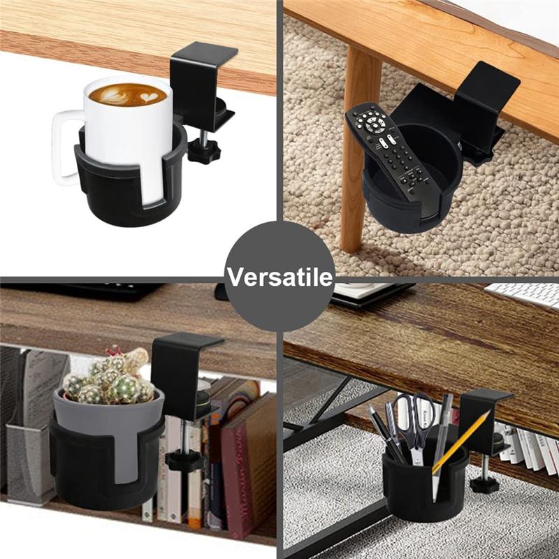 CYCLI-Storage Desk Cup Holder Office Desktop Bracket Computer Desk Fixed Cup Holder Desk Storage Cup Holder
