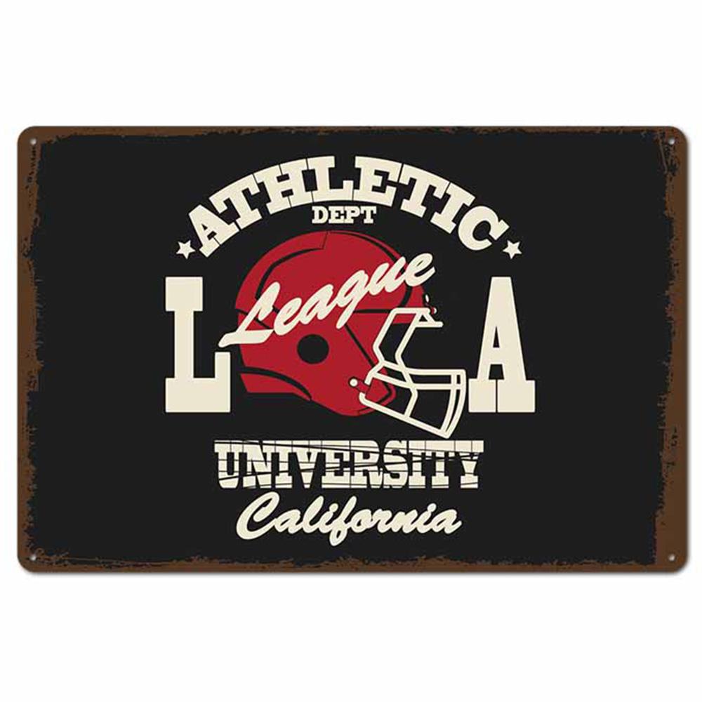 Football Retro Metal Tin Signs Plate Champion New York Shabby Chic Plaque Pub Bar Club Vintage Wall Decor Metal Poster