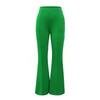 2025 New Solid Color Suit Pants Fashion High Waist Slim Micro-flare Pants Temperament Commuter Slim Elastic Wide-leg Pants