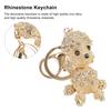 Rhinestone Keychain Unique Puppy Shape Design Rhinestone Keychain   Ornament for Bag Car Pendant