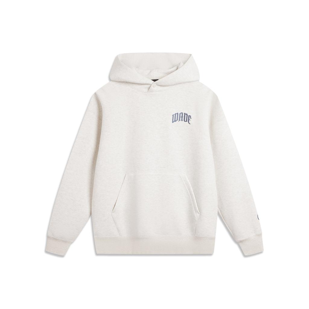 Li Ning Wade Series Loose Long Sleeve Hooded Graphic Letter Sweatshirt Men sweatshirt AWDV727-5