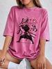 Japanese Martial Arts Cotton Washed TShirts Womens Summer Oversized Tops ONeck Comfortable Short Sleeve T Shirt Basic Clothes