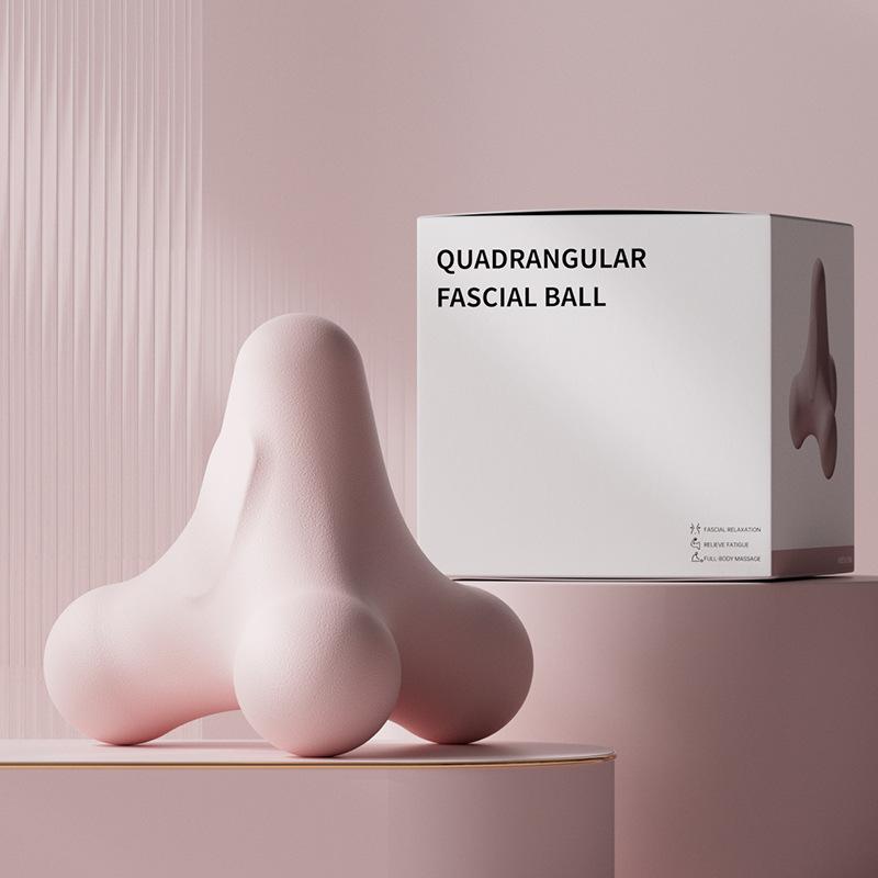 Four Corner Silicone Fascia Ball Massage Shoulder Neck Waist Hand Muscles Lactate Exercise Relaxation Meridian Fitness Ball