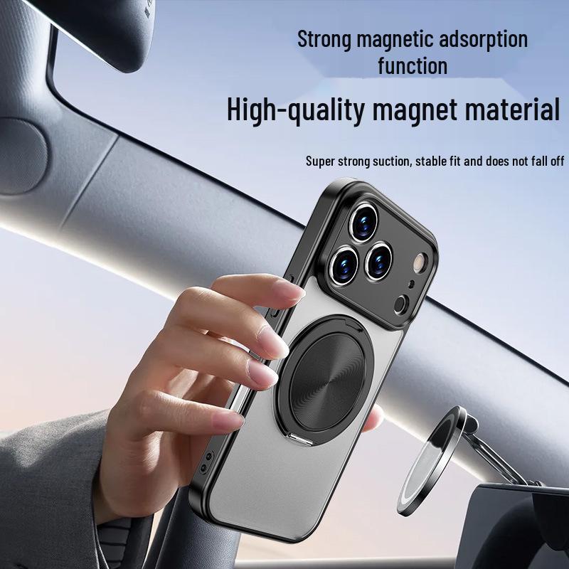 Husă Suport Magnetic de Încărcare 360 pentru iPhone 17/16 Pro Max/15 - Protecție la Cădere